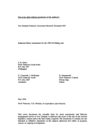 Kahawai fishery assessment for the 1992-93 fishing year