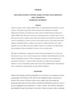 The good student: subjectivities, power and schooling.