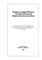 Design of a line start permanent magnet synchronous motor