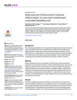 Does exercise influence burn-induced inflammation: A cross-over randomised controlled feasibility trial