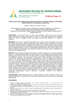 Intrinsic and acquired antimicrobial resistance repertoire of Australian isolates of Clostridium difficile identified on whole genome sequencing