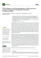 Source regions of the first immigration of fall armyworm, Spodoptera frugiperda (Lepidoptera: Noctuidae) invading Australia