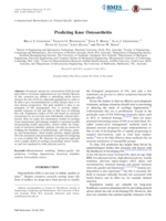 Predicting knee osteoarthritis