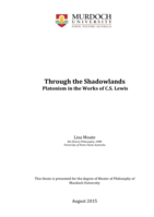 Through the Shadowlands: Platonism in the works of C.S. Lewis
