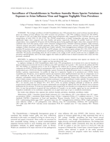 Surveillance of charadriiformes in Northern Australia shows species variations in exposure to avian influenza virus and suggests negligible virus prevalence