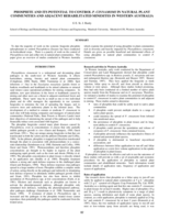 Phosphite and its potential to control P.cinnamomi in natural plant communities and adjacent rehabilitated minesites in Western Australia