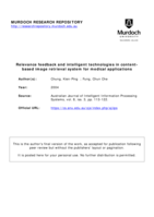 Relevance feedback and intelligent technologies in content-based image retrieval system for medical applications