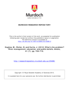 What’s the problem? River management, education, and public beliefs