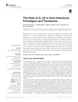 The role of IL-22 in viral infections: Paradigms and paradoxes