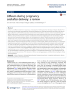 Lithium during pregnancy and after delivery: A review