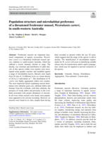 Population structure and microhabitat preference of a threatened freshwater mussel, Westralunio carteri, in south-western Australia