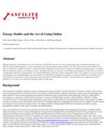 Energy studies and the art of going online