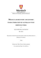Molecular discovery and genomic characterisation of Australian Tick-bourne bacteria
