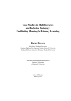 Case Studies in multiliteracies and inclusive pedagogy:Facilitating meaningful literacy learning