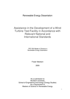 Assistance in the development of a wind turbine test facility in accordance with relevant national and international standards