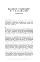 Political Engineering in the Asia-Pacific