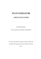 Pulp literature: a re-evaluation