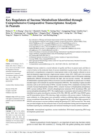 Key regulators of sucrose metabolism identified through comprehensive comparative transcriptome analysis in peanuts