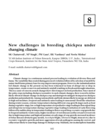 New challenges in breeding chickpea under changing climate