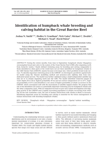 Identification of humpback whale breeding and calving habitat in the Great Barrier Reef