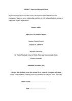Displacement and Power: To what extent is development-induced displacement a consequence of uneven power relationships and how do ADB safeguard policies attempt to redress the negative implications?