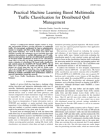 Practical machine learning based multimedia traffic classification for distributed QoS management