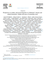 Perspectives on ethnic and racial disparities in Alzheimer's disease and related dementias: Update and areas of immediate need