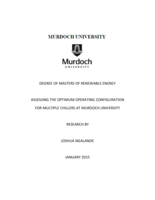 Assessing the optimum operating configuration for multiple chillers at Murdoch University