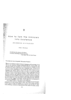 How to talk the unknown into existence: An exercise in X-filology