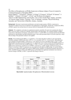 The effect of rosiglitazone on PPARg expression in human adipose tissue Is limited by continued exposure to thymidine NRTI