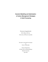 Dynamic modelling and optimisation of carbon management strategies in gold processing