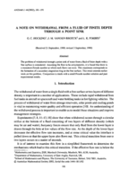 A note on withdrawal from a fluid of finite depth through a point sink