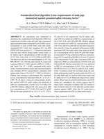 Standardized ileal digestible lysine requirements of male pigs immunized against gonadotrophin releasing factor