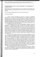 First insights into the age and sex structure demographics of two wild populations of Carnaby's cockatoo