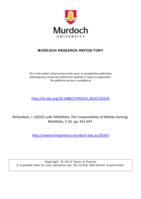 Ludic Mobilities: The Corporealities of Mobile Gaming