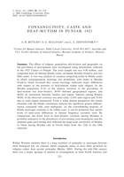 Consanguinity, caste and deaf-mutism in Punjab, 1921