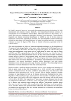 Impact of human recreational disturbances on the distribution of avifauna in the Sinhararja Forest Reserve, Sri Lanka
