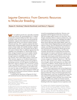 Legume Genomics: From genomic resources to molecular breeding