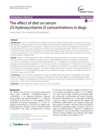 The effect of diet on serum 25-hydroxyvitamin D concentrations in dogs