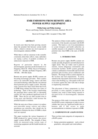 EMR emissions from remote area power supply equipment