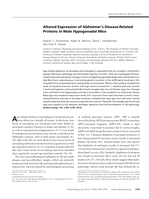 Altered expression of Alzheimer's disease-related proteins in male hypogonadal mice
