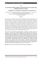 An investigation on spatial variability of selected soil parameters of landscape under mahogany in wet zone of Sri Lanka