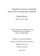 Population dynamics and health status of free-roaming dogs in Bhutan