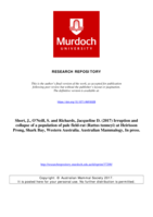 Irruption and collapse of a population of pale field-rat (Rattus tunneyi) at Heirisson Prong, Shark Bay, Western Australia