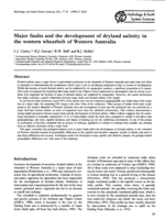 Major faults and the development of dryland salinity in the western wheatbelt of Western Australia