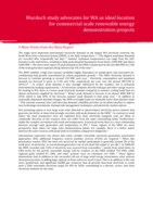 Diverse, remote and innovative (summary) - Murdoch study advocates WA as an ideal location for commercial scale renewable energy demonstration projects