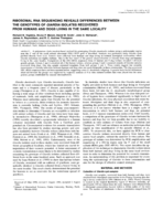 Ribosomal RNA sequencing reveals differences between the genotypes of Giardia isolates recovered from humans and dogs living in the same locality