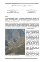 Wider renewable energy issues for Nepal