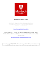 Introduced deer and their potential role in disease transmission to livestock in Australia