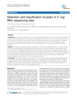 Detection and classification of peaks in 5' cap RNA sequencing data